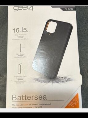 Ag Adriano Goldschmied Black Phone Case with Orange Accent